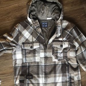 Billabong Plaid Flannel insulated jacket